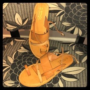 Tan sandals